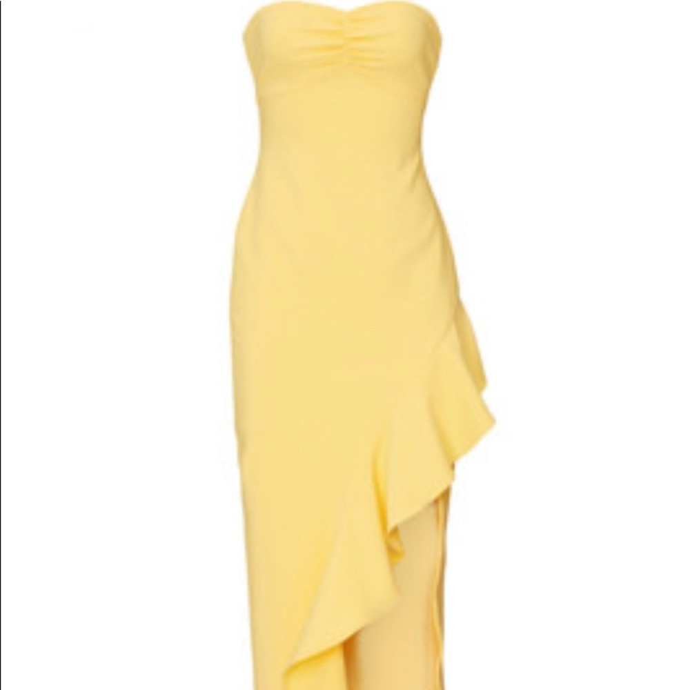 Likely Yellow Dress Retail $378